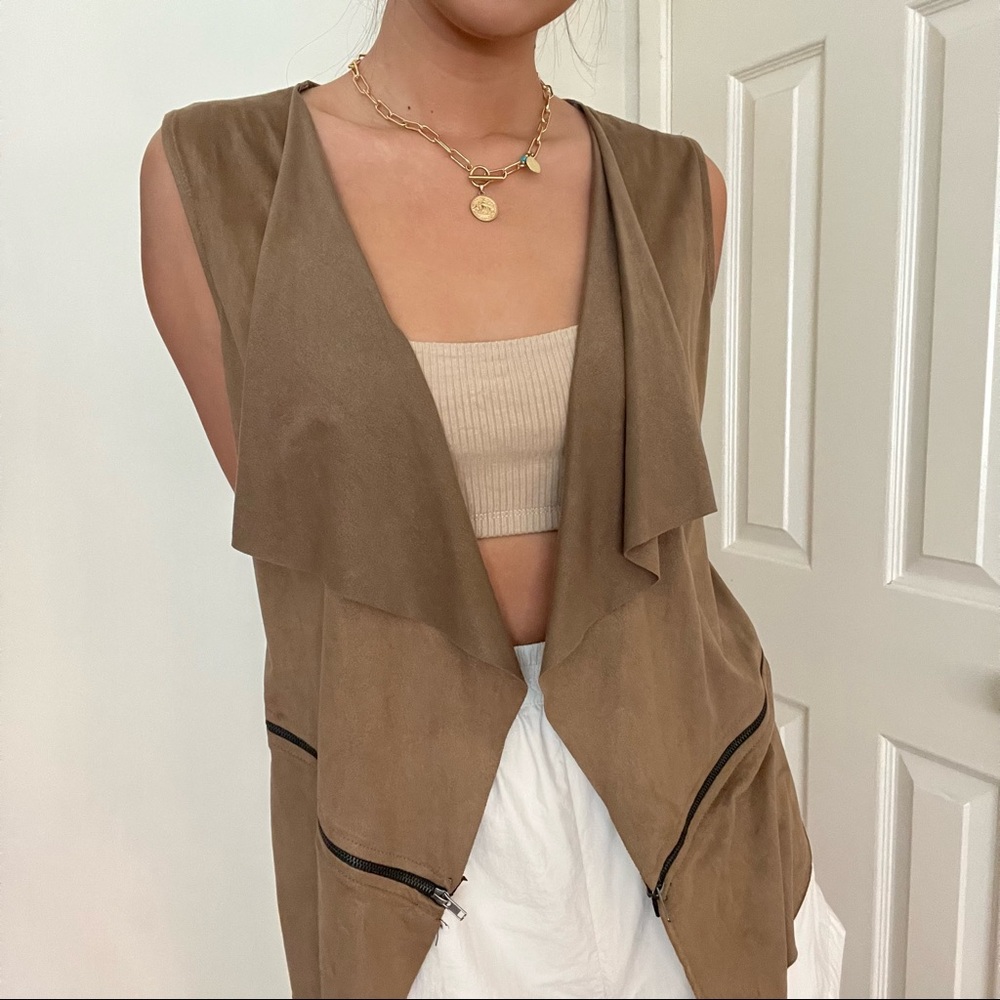 suede vest